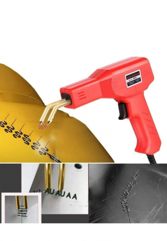 Set aparat Profesional pentru lipit / sudat plastic, 50W, 200 capse si Geanta transport [6]