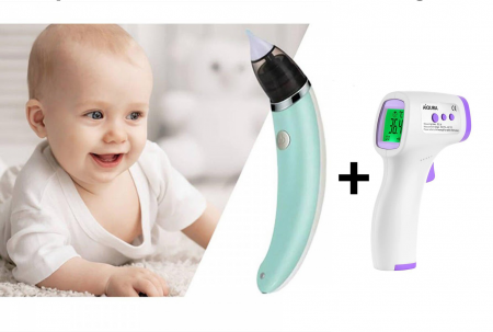 Îngrijire personală & Cosmetice - Set Aspirator Nazal +Termometru Digital
