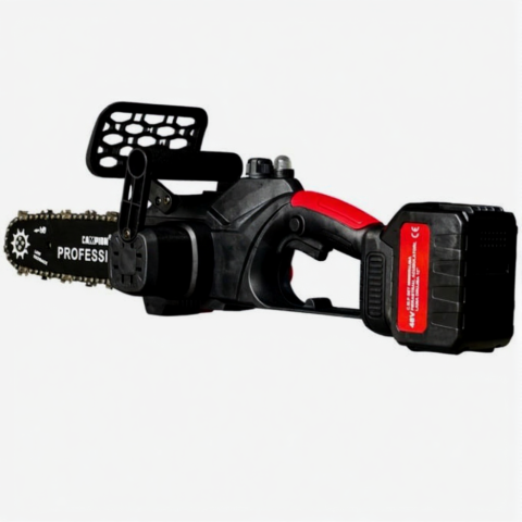 Set cu 4 acumulatori 48v 8AH, Drujba electrica 300mm + Foarfeca gradina cu acumulator 30mm diametru Motoyama Japan PROFESSIONAL [4]