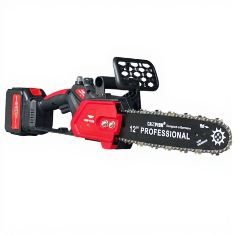 Set cu 4 acumulatori 48v 8AH, Drujba electrica 300mm + Foarfeca gradina cu acumulator 30mm diametru Motoyama Japan PROFESSIONAL [2]