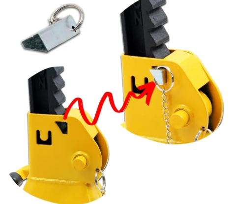 Set format din 2 suporturi tip capră auto GS Optimus cu capacitate maximă de 3 tone. Prevăzute cu sistem de blocare cu clichet, construcție din oțel rezistent și înălțime reglabilă între 260 și 435 mm [3]