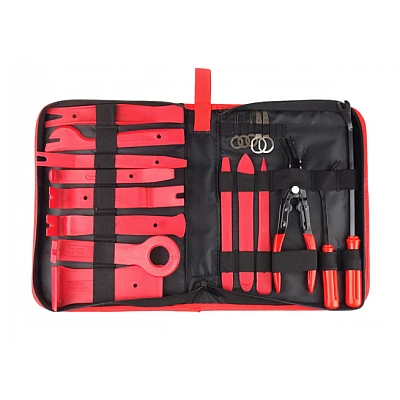 Truse, Scule de mana si unelte - Set HUSA 19 piese extractoare pentru radio tapiterie cleme auto