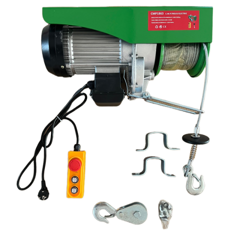 Truse, Scule de mana si unelte - Troliu Electric Electropalan Campion Pro 600/1200 Kg, Inaltime Ridicare 6/30 m, pentru Atelier, Garaj si Santier