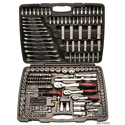 Accesorii auto - Trusa 216 piese chei tubulare chei fixe cu clichet si adaptor