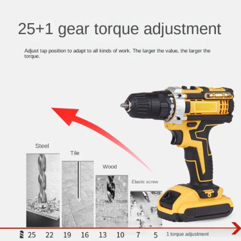 Trusa Bormasina 48V cu 2 acumulatori si incarcator + Accesorii [4]