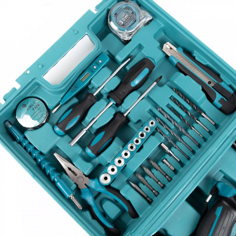 Trusa Bormasina cu percutie,2 acumulatori 48V, 5Ah, incarcator, 30 accesorii [3]