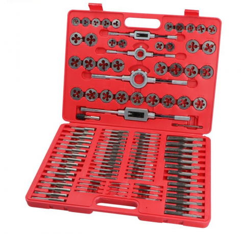 Truse, Scule de mana si unelte - Trusa de filiere și tarozi M2-M18,  110 piese