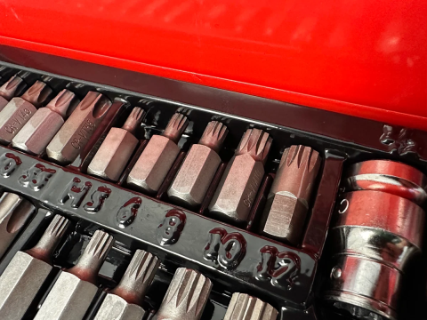 Trusă Profesională Biți , 54 Piese, HEX, Torx, Torx Security și Spline, CrV, Adaptoare 1/2” și 3/8” [6]