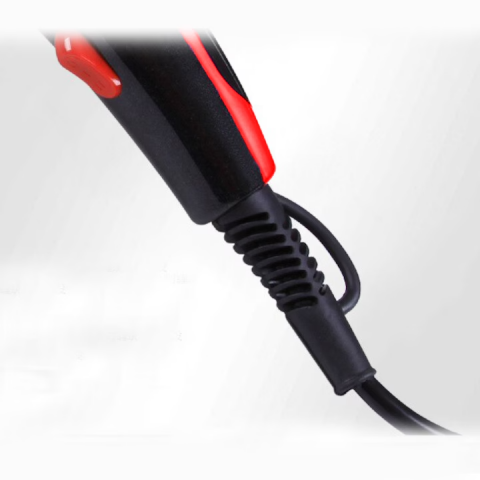 Uscator de par profesional Surker SK-3902, 2 trepte viteza, 3 trepte temperatura, putere 2000 W, Negru/Rosu [2]