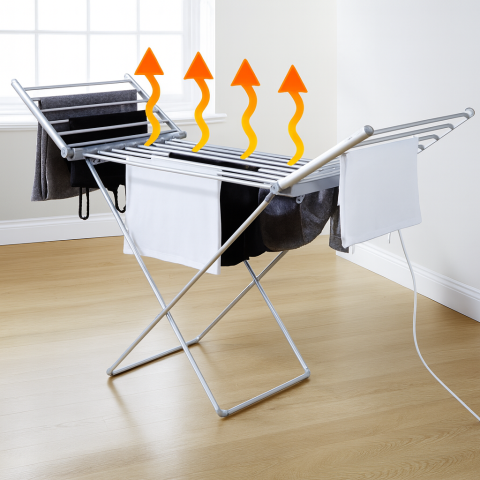 Uscător Electric de Rufe, 230W, 20 Bare Încălzite, 12 m, Pliabil, Capacitate 15 kg [4]
