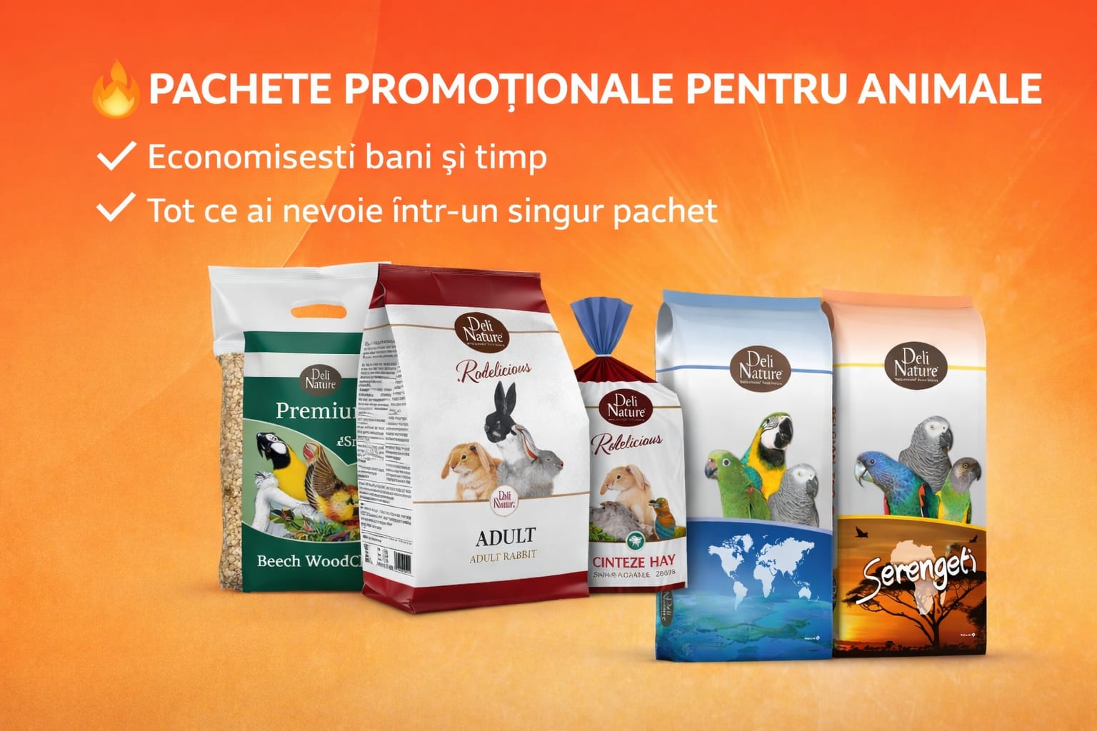 Pachete promotionale pentru animale