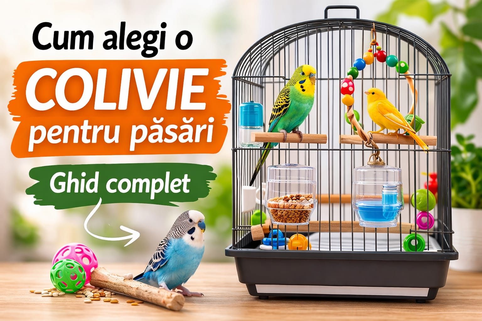 Cum alegi o colivie pentru păsări – ghid complet