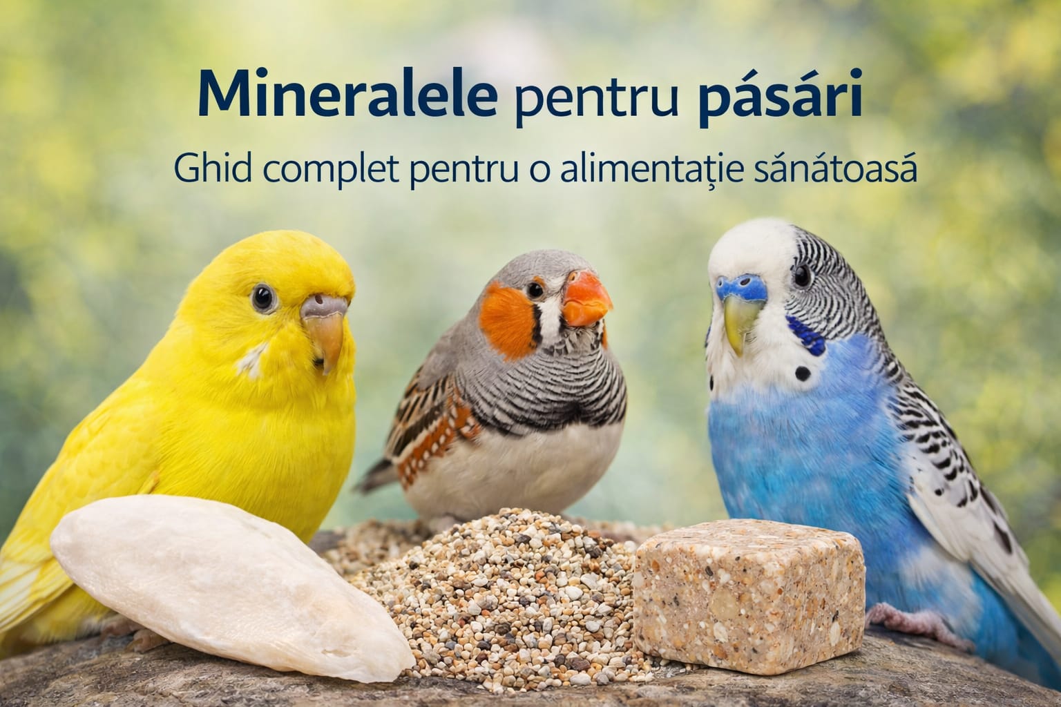 Minerale pentru pasari exotice