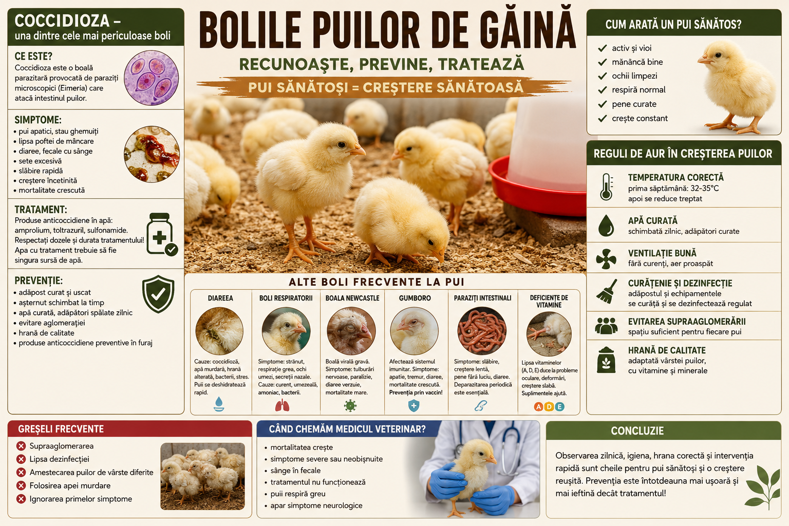 Bolile puilor de găină