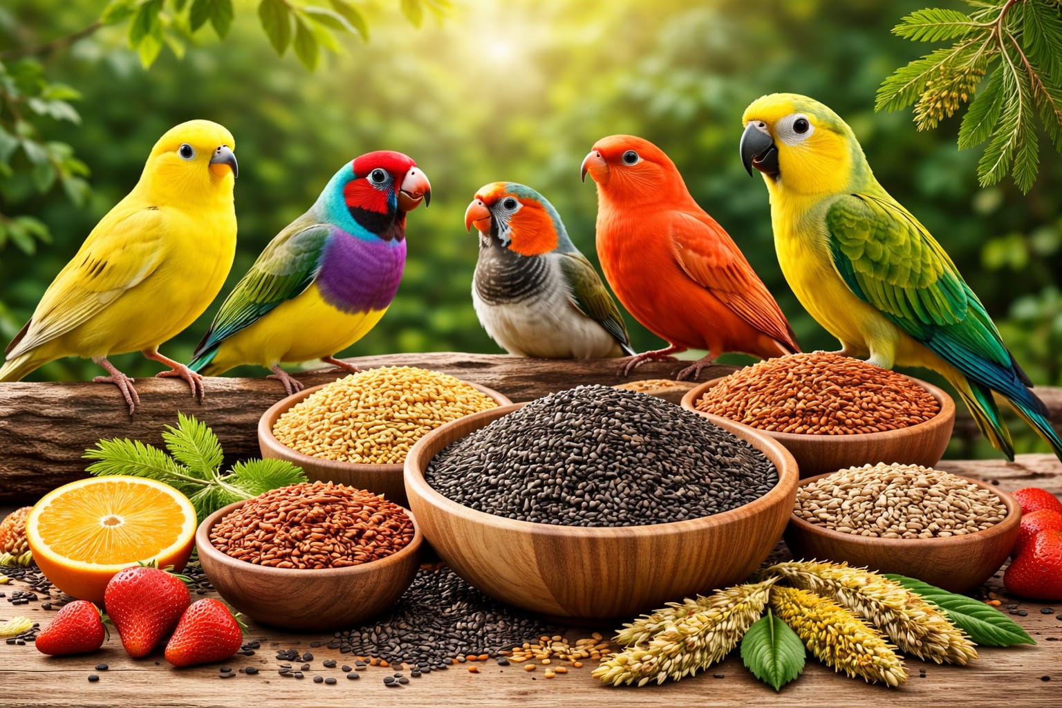 hrana pentru pasari exotice canari cinteze si alte pasari de colivie