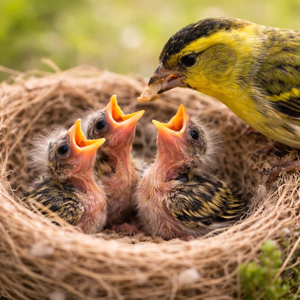 Ce mănâncă puii de scatiu?