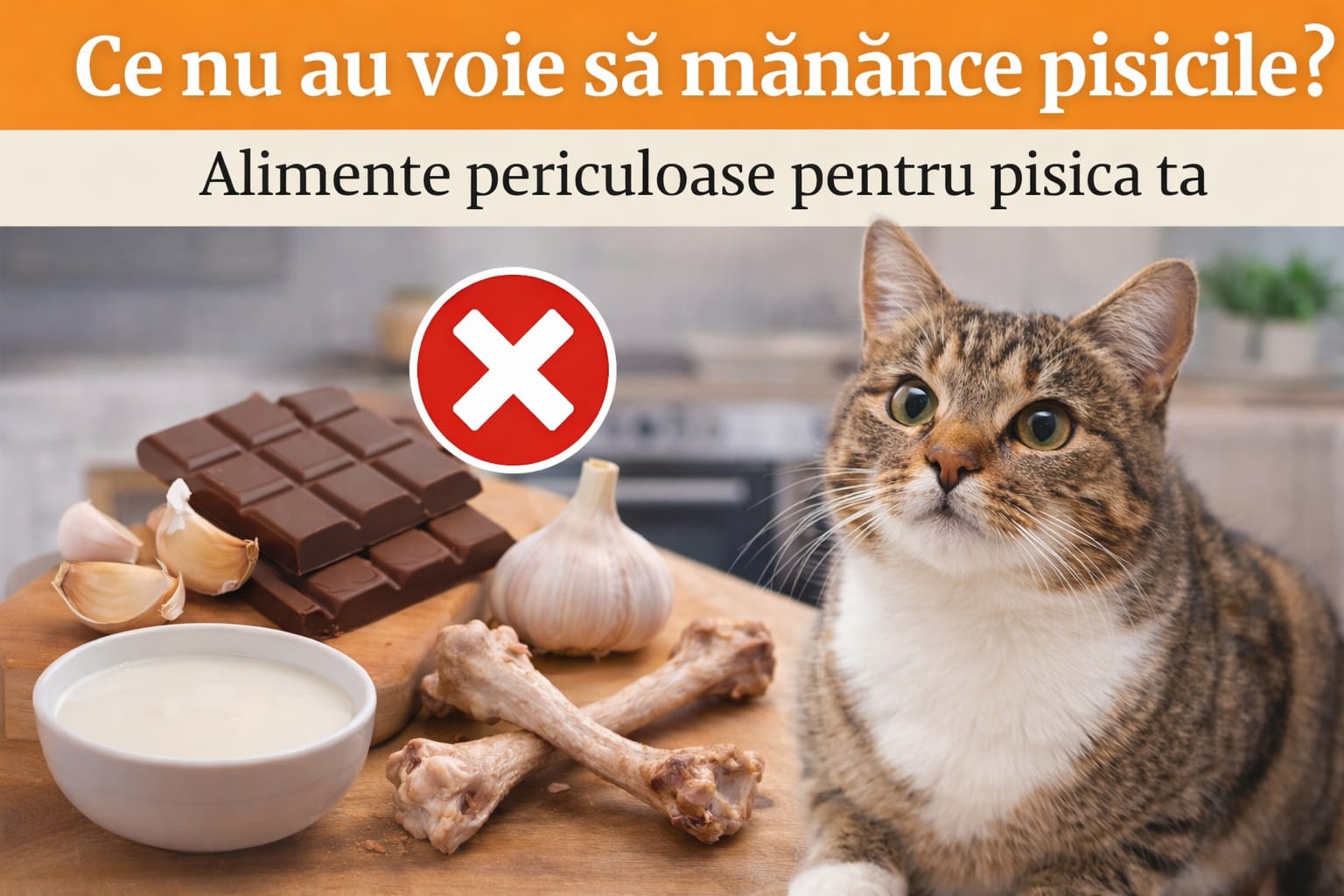 Ce nu au voie să mănânce pisicile? Alimente periculoase pentru pisica ta