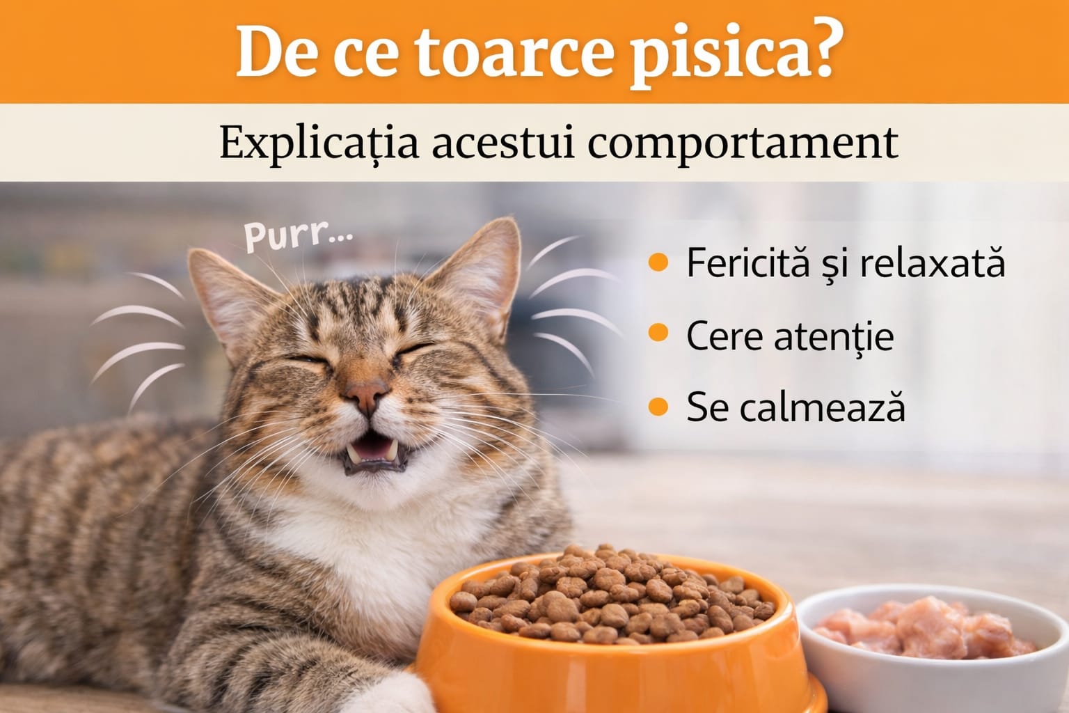 De ce toarce pisica? Explicația acestui comportament