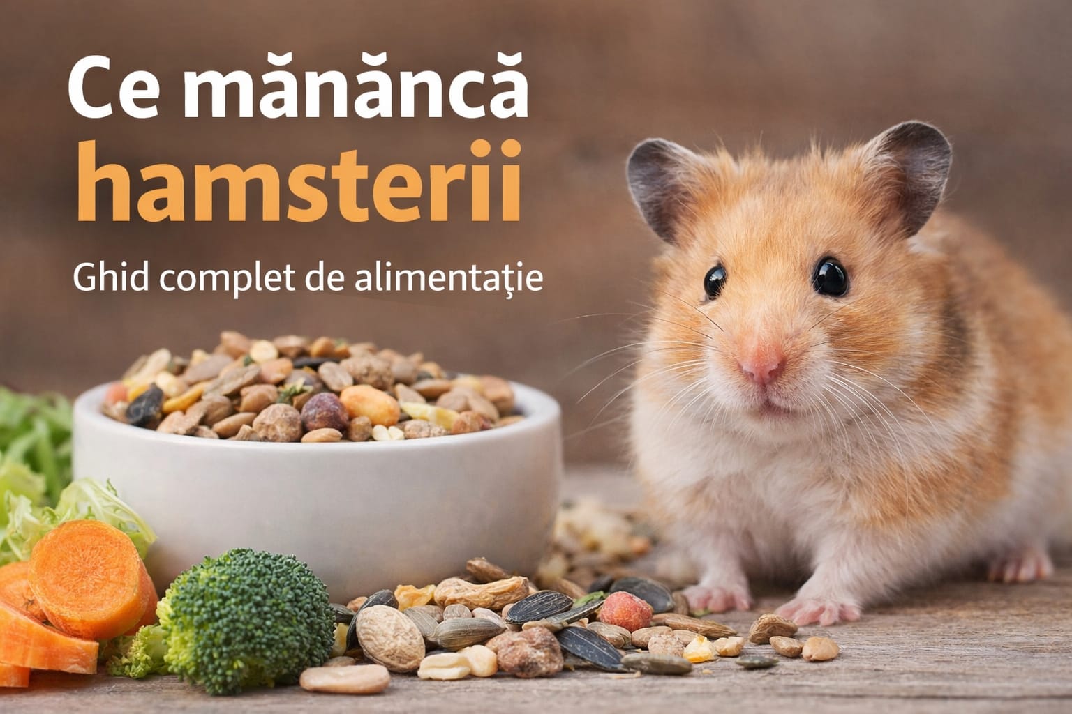 Ce mănâncă hamsterii – ghid complet de alimentație