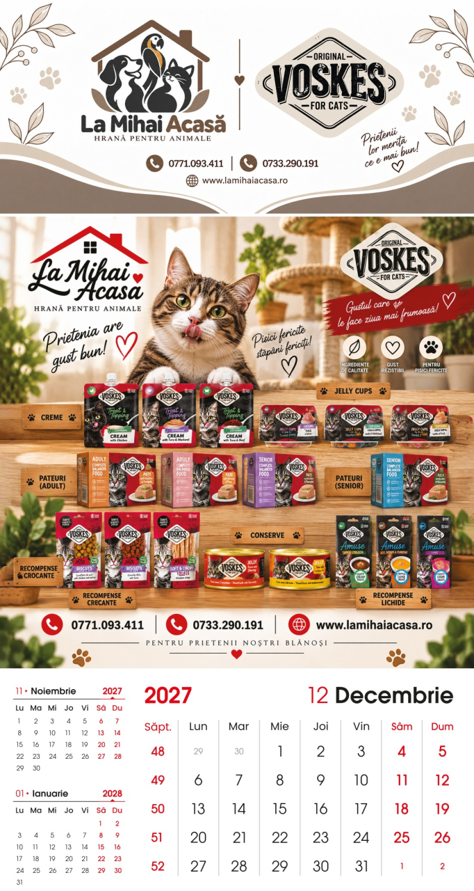Calendar de perete Voskes 2027 [12]