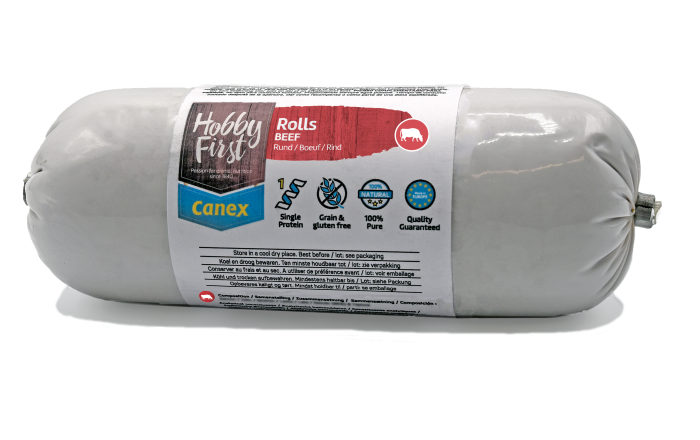 Hobby First Canex High Protein Rolls Beef (Vită) 400 gr [2]