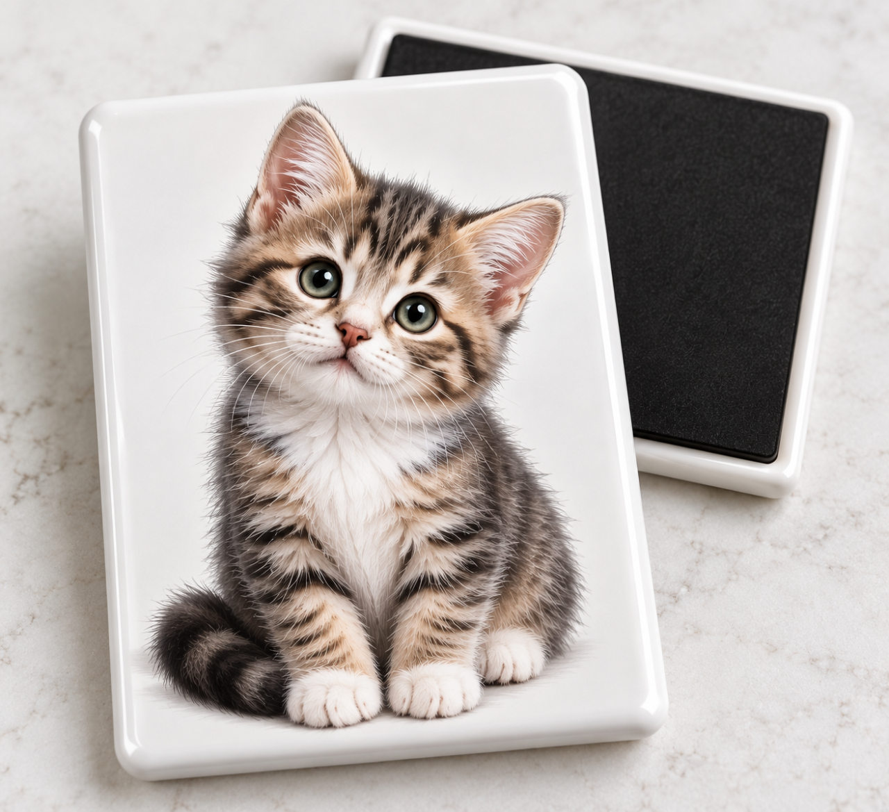 Magnet ceramic personalizat cu fotografia animalului tău – pisici, câini și păsări [2]