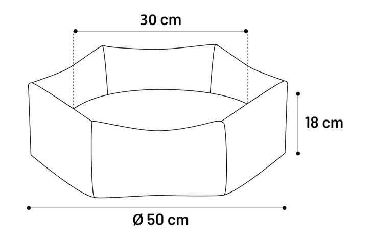 Patut Panama Hexagonal 50x18 cm [2]