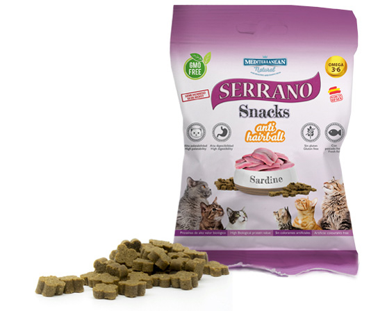 Serrano Snacks Cat Hairball Sardine 50 gr [1]