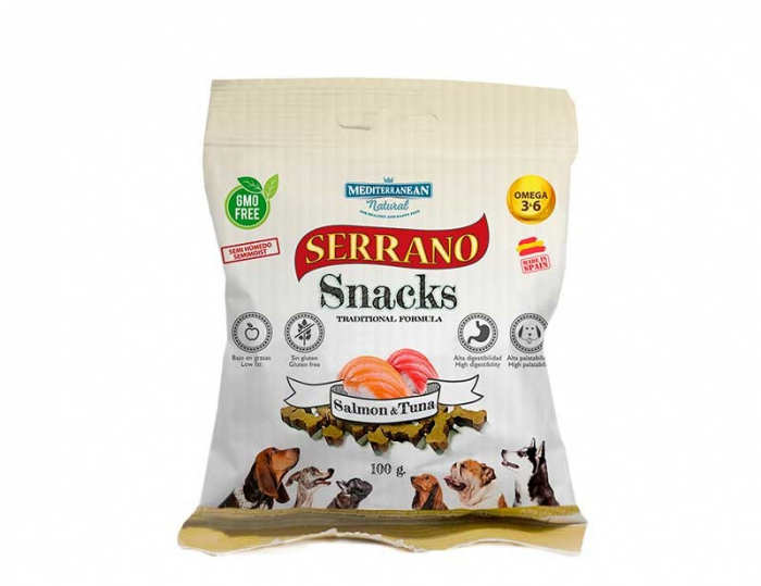 Serrano Snacks  Dog Somon si Ton 100 gr [1]