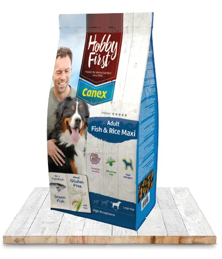 Câini - Hrana uscata caini adulti talie mare Canex Maxi Adult Peste & Orez12 kg
