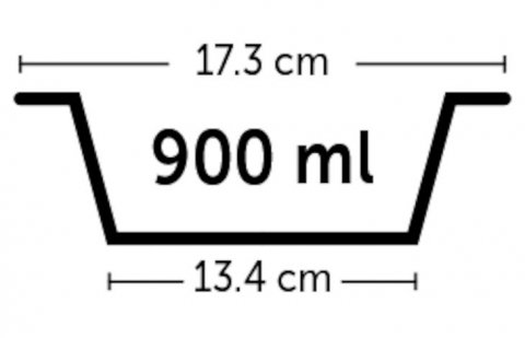Bol  gri & albastru & argintiu 900 ml [2]