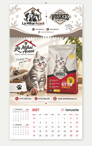 Calendare 2027 - Calendar de perete Voskes 2027