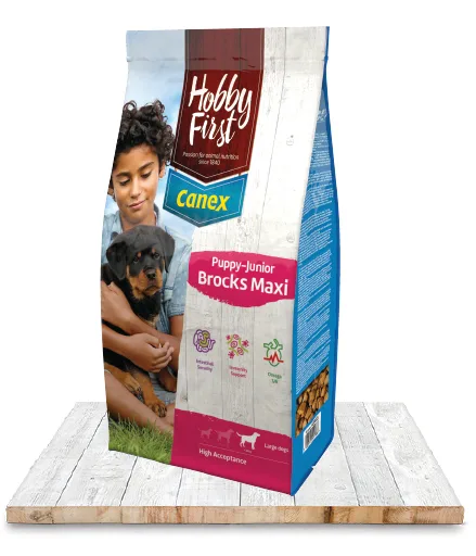 Hrană uscată Câini Junior - Hobby First Canex Puppy-Junior Brocks Maxi