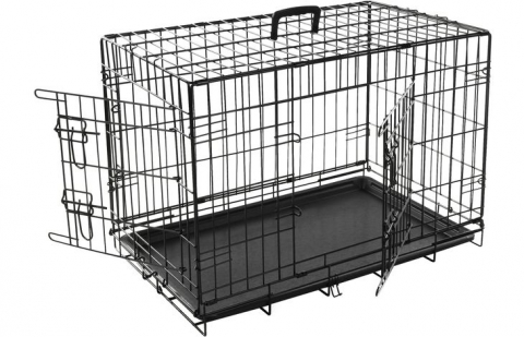 Cusca transport din metal negru S 43*63*49 cm [2]