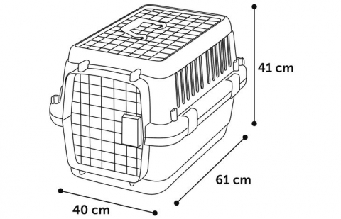 Cusca transport Neto gry S 40x61x41 cm [3]