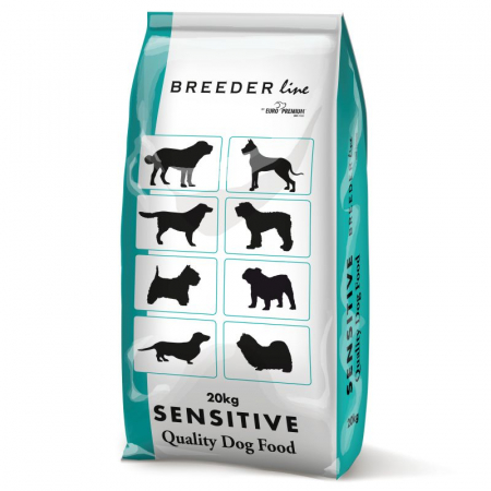 Câini - Hrana uscata  Breeder Line Sensitive cu Miel 20 Kg