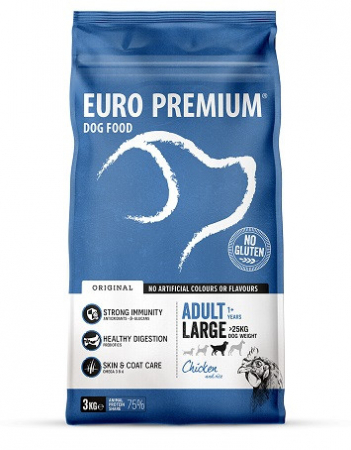 Promotii - Hrană Uscată pentru Câini Euro Premium Large Adult cu Pui & Orez