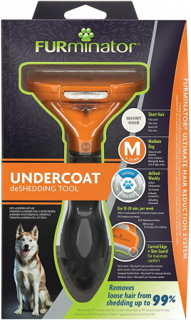 Câini - FURminator Undercoat deSHEDDING TOOL Par scurt M