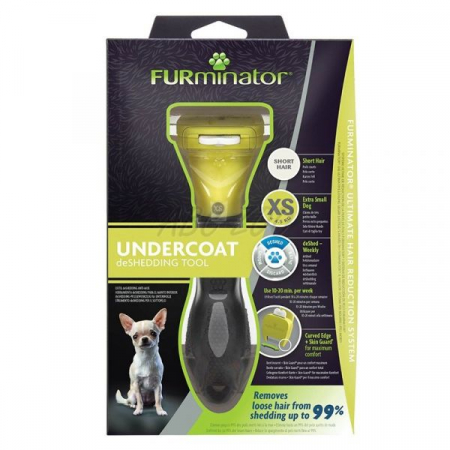 Câini - FURminator Undercoat deSHEDDING TOOL Par scurt  XS