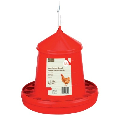Pasari si animale de curte - Hopper Hranitor cu capac 4 kg