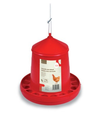 Pasari si animale de curte - Hopper Hranitor cu capac 8 kg