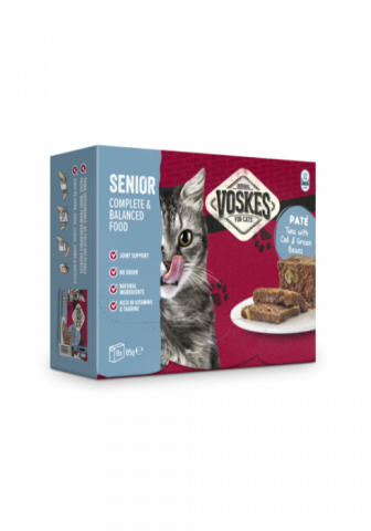 Hrană umedă Pisici Senior - Hrana umeda pisici senior Fasole verde , Ton si Cod