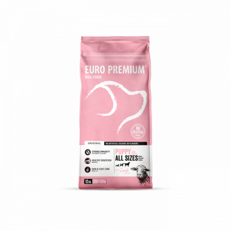 Câini - Hrană Câini Junior Talie Medie 10-25 kg Euro-Premium Miel & Orez