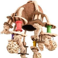 Accesorii - Jucarie papagal cocos+sisal 42 cm