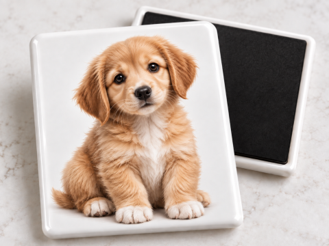Magnet ceramic personalizat cu fotografia animalului tău – pisici, câini și păsări [2]