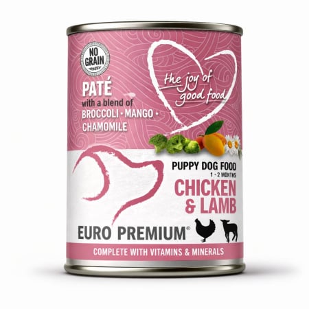 Pate cu pui si miel pentru cateu junior Euro Premium