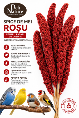 Suplimente pentru pasari - Spice de mei roșu pentru păsări Deli Nature