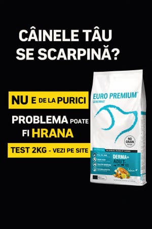 Promotii - TEST GRATUIT HRANA CAINI 2 KG  DERMA EURO PREMIUM