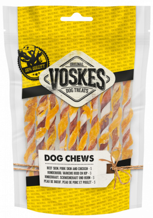 Recompense Câini - Voskes Beef Skin, Beef & Chicken S 10 buc