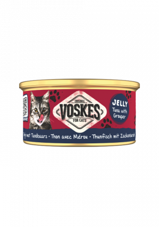 Pisici - Voskes Jelly Conserva cu Ton si Grouper 85 gr